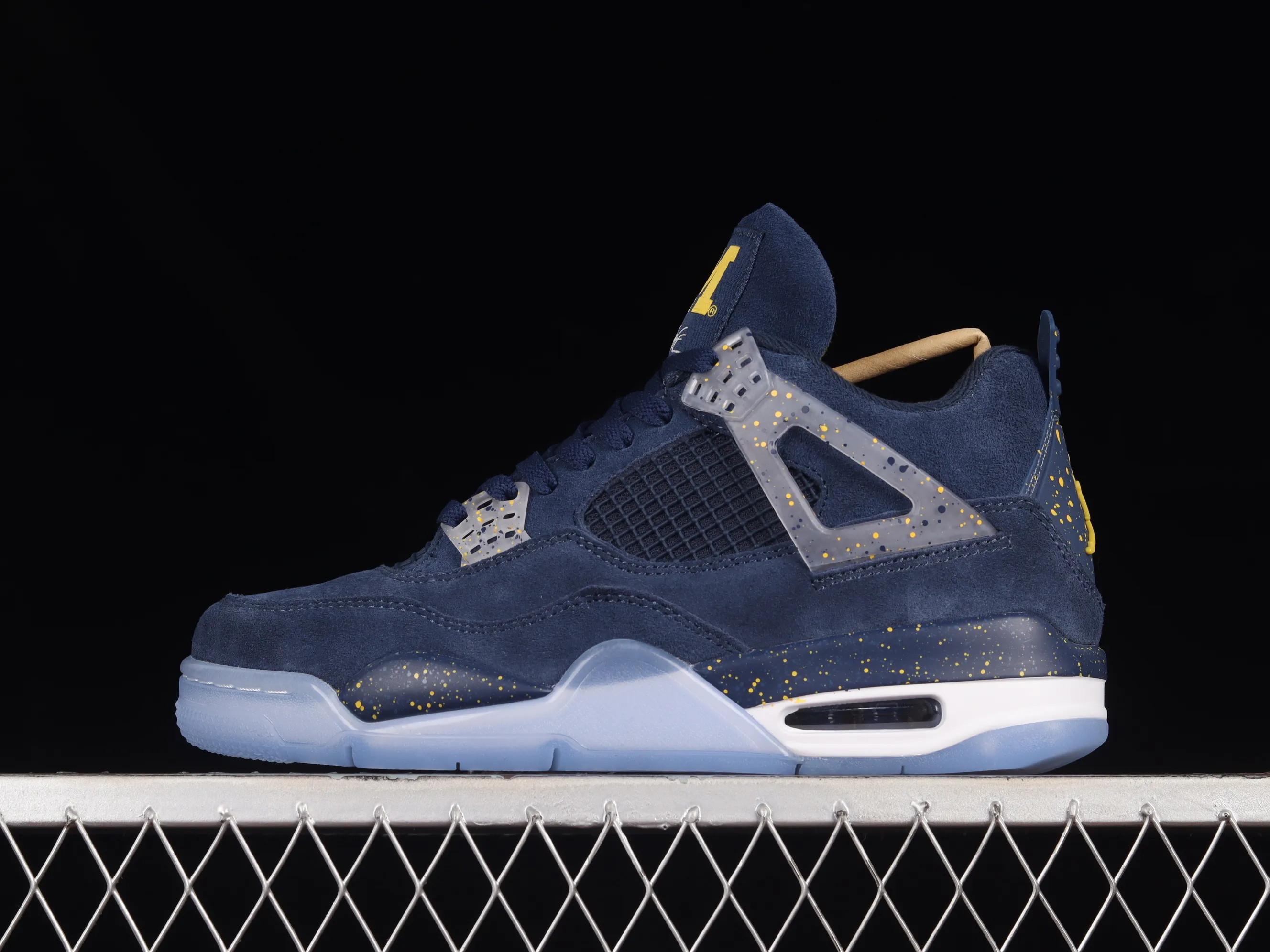 All categories Air Jordan Jordan series basketball shoes Air Jordan 4 Air Jordan 4 Retro AJ4 Joe 4 blue customized basketball shoes AJ4-1036660